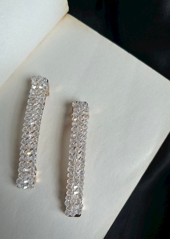 Altın Renkli Parlak Saç Tokaları Seti - Görsel 4