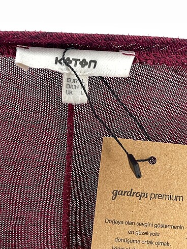 l Beden bordo Renk Koton Kazak / Triko %70 İndirimli.