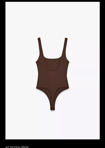 Kahverengi Sade Kadın Mayo - Görsel 4