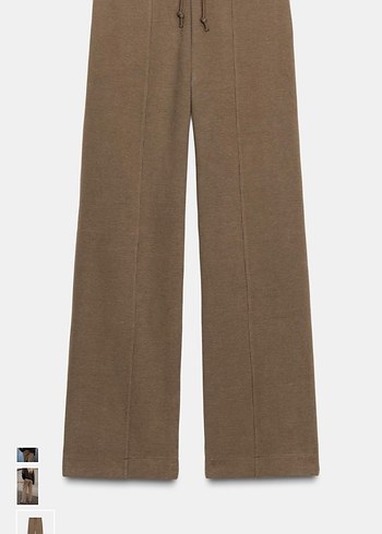 Bej Kadın Rahat Kesim Kumaş Pantolon - Görsel 4