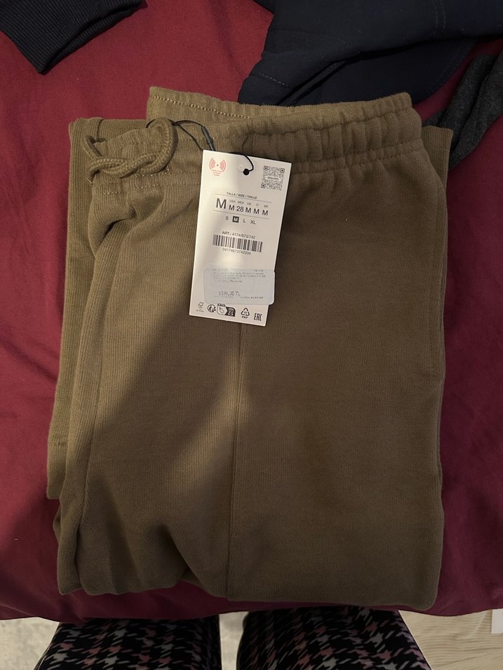 Bej Kadın Rahat Kesim Kumaş Pantolon - Görsel 2