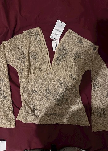 Boncuk islemeli bluz - Görsel 4