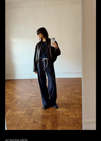 Çift belli geniş pantalon - Görsel 5