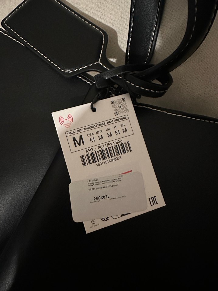 Siyah Deri Minimalist Kadın Çanta - Görsel 5