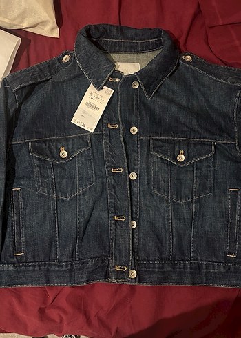 Kadın Lacivert Düğmeli Denim Ceket - Görsel 6