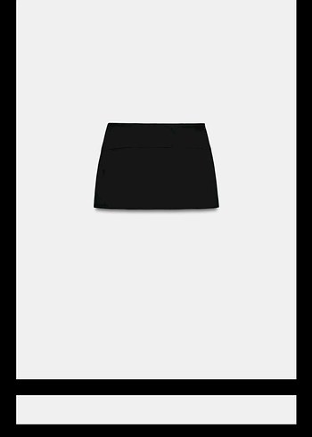 Siyah Mini Kadın Etek - Görsel 2