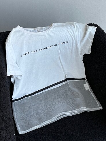 Twist Tül Detaylı Tshirt
