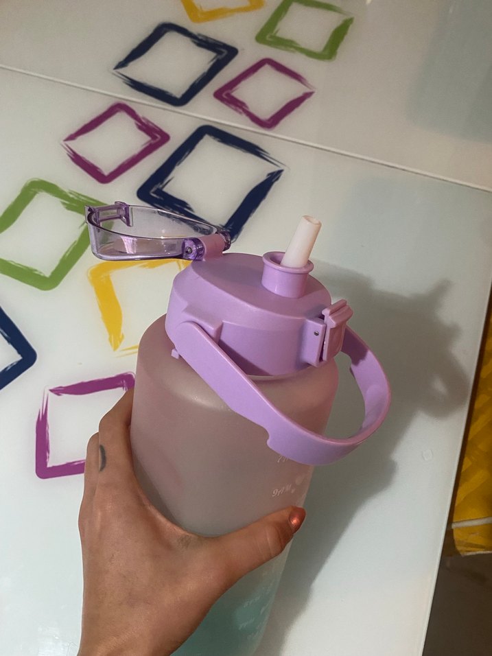 Pastel Renkli Mor ikili suluk seti - Görsel 3