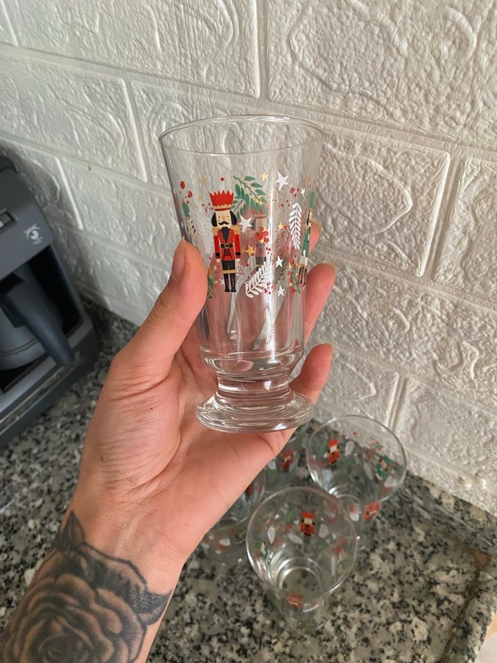 6lı kahve yanı bardak seti - Görsel 3