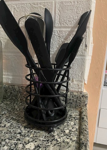 Siyah Metal kaşıklık - Görsel 3