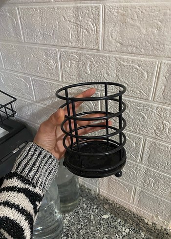 Siyah Metal kaşıklık - Görsel 2