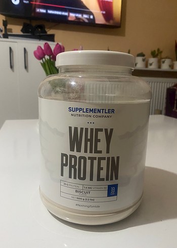 Bisküvi Aromalı Whey Protein Tozu 900g