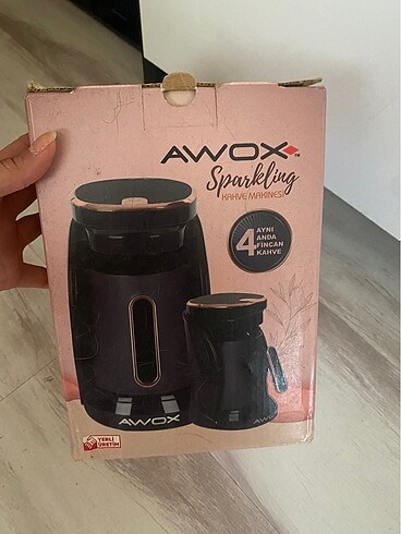 Awox sparkling kahve makinesi mat krom