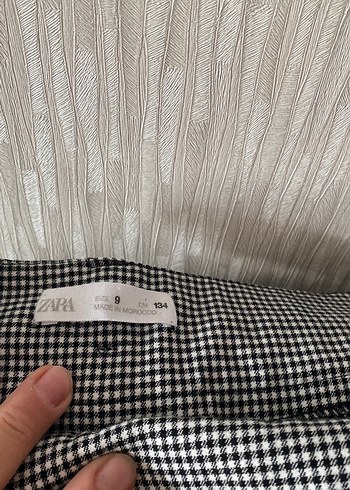 9 Yaş Beden Siyah kareli etek