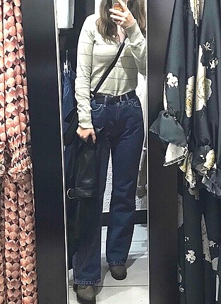 Wide leg jean geniş paça kot pantolon