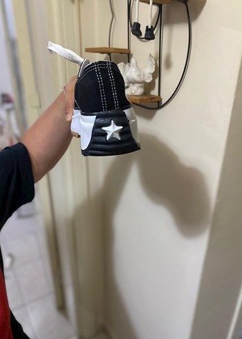 37 Beden siyah Renk Converse Siyah Platform Topuklu Spor Ayakkabı