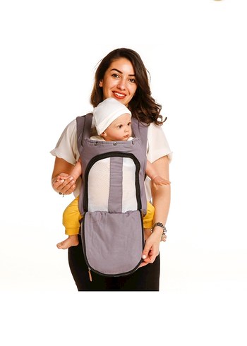 Gri Bebek Taşıyıcı Kanguru - Görsel 6