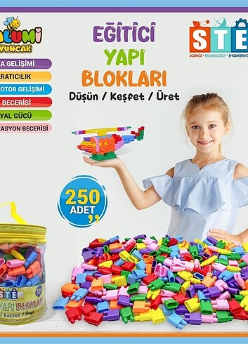 Eğitici Yapı Blokları (250 adet)