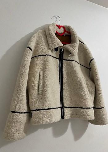 Peluş Detaylı Kadın Midi Ceket - Görsel 2