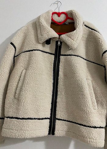 Peluş Detaylı Kadın Midi Ceket - Görsel 3