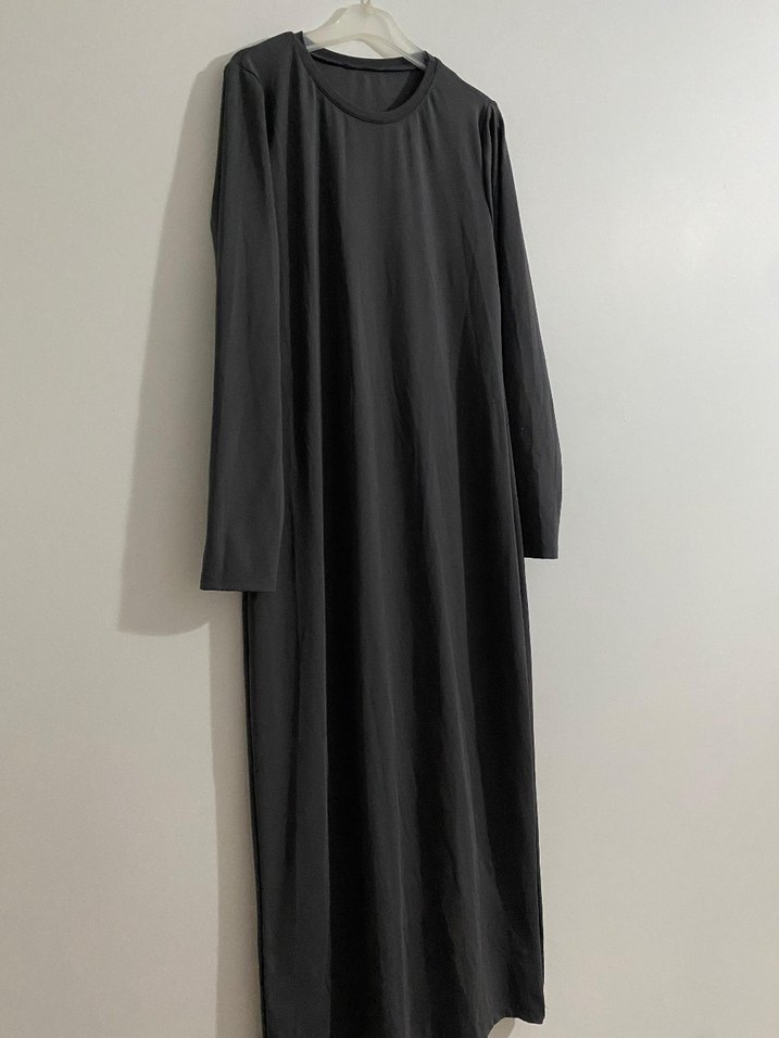 Antrasit penye elbise - Görsel 2