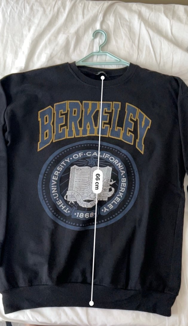 Siyah Berkeley Baskılı Sweatshirt - Görsel 2