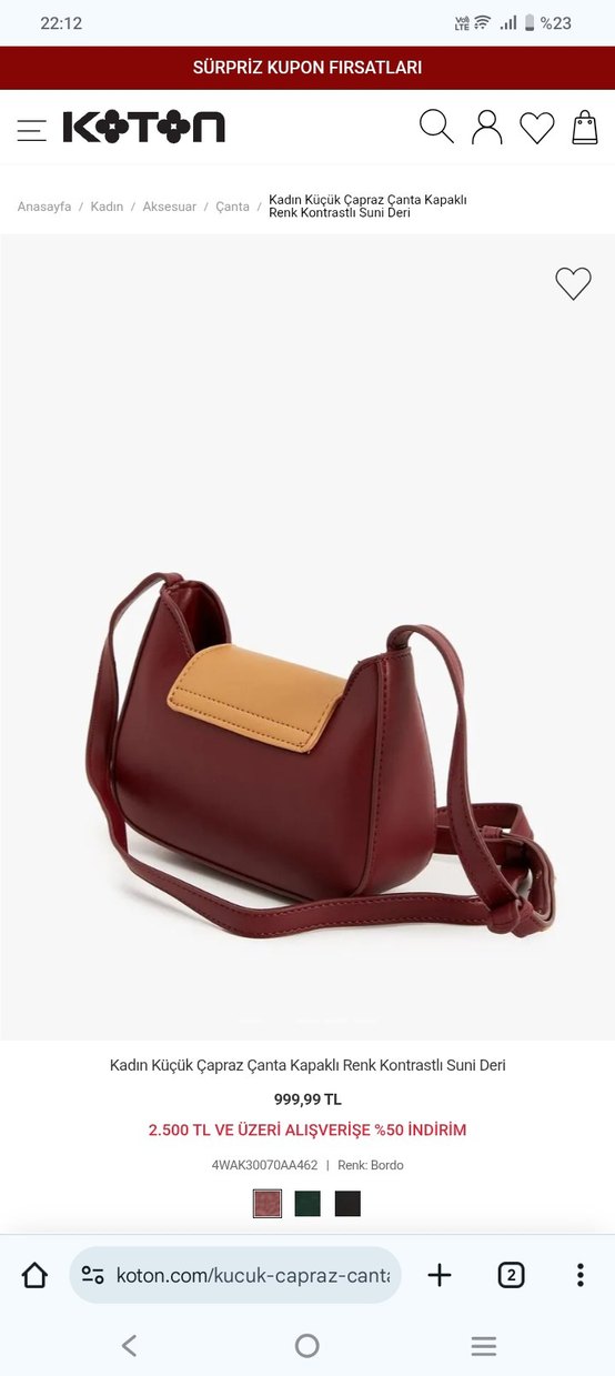 Bordo Kapaklı Kadın Deri Çapraz Çanta - Görsel 3