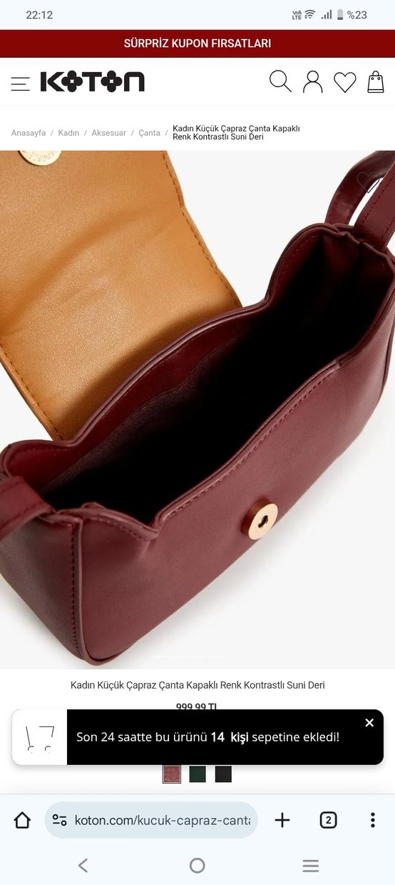 Bordo Kapaklı Kadın Deri Çapraz Çanta - Görsel 2