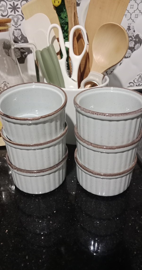 Beyaz Gri Seramik Saklama Kapları Seti - Görsel 2