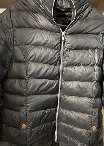 Kadın Siyah Kısa Fermuarlı Mont - Görsel 5