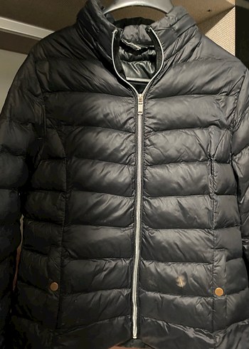 Kadın Siyah Kısa Fermuarlı Mont - Görsel 4