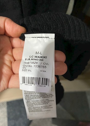 Siyah  Uzun Kollu Yüksek Yakalı Elbise - Görsel 5