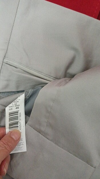 46 Beden Mango pantalon açık gri 46 beden yeni