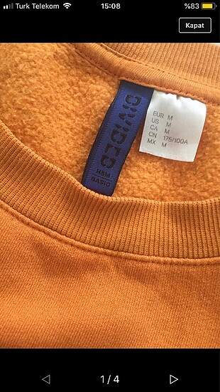 Turuncu sweat