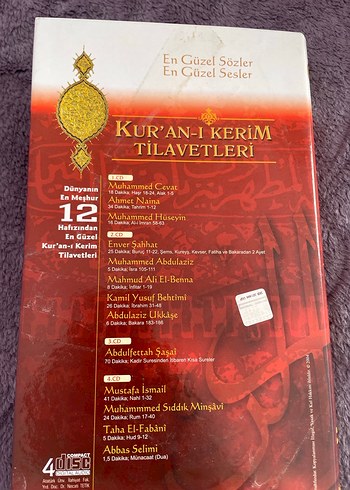 Kur'an-ı Kerim Tilavetleri - 4 CD - Görsel 3