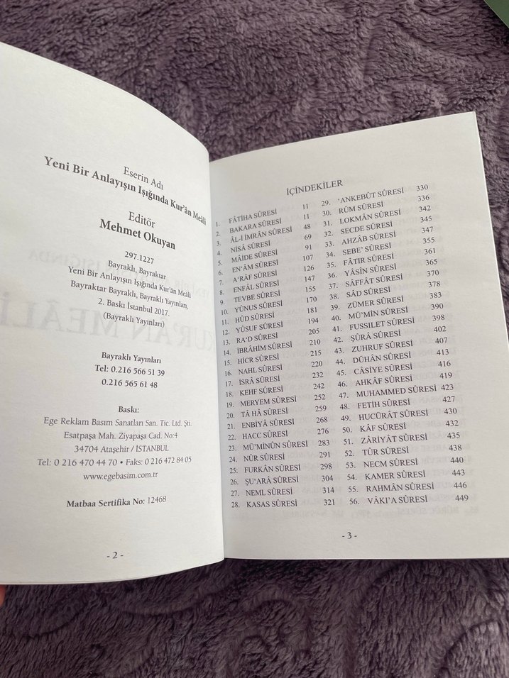 Kur'an Meali - Bayraktar Bayraklı - Görsel 5