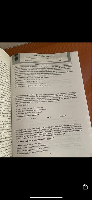 8.SINIF DİKAB SORU BANKASI - Görsel 4