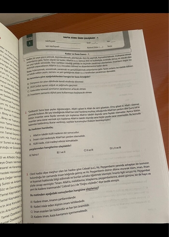 8.SINIF DİKAB SORU BANKASI - Görsel 4