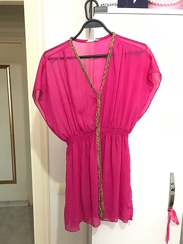 Penti pembe plaj elbisesi M