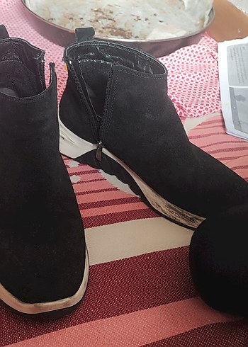 Siyah Gri Dolgu Topuklu erkek bot - Görsel 4