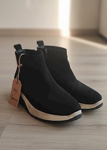 Siyah Gri Dolgu Topuklu erkek bot - Görsel 2