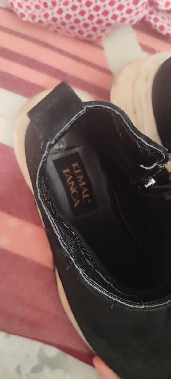 Siyah Gri Dolgu Topuklu erkek bot - Görsel 3