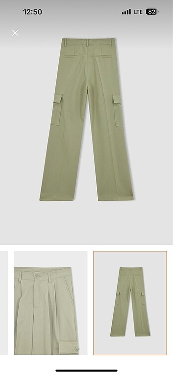 Kargo fit geniş paça pantolon