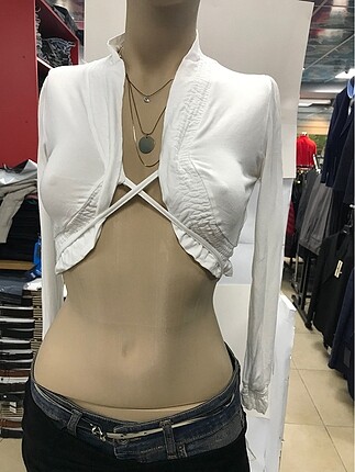 Crop bolero bluz