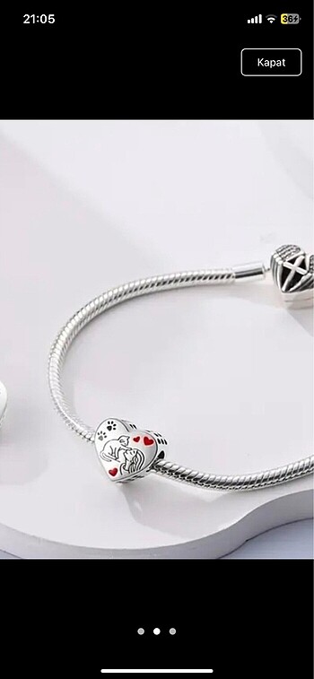 Pandora Kedi annelerine özel charm