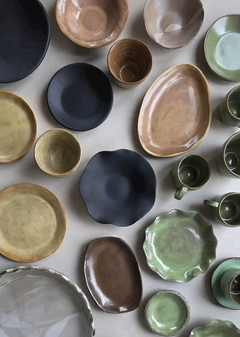 Bej Bohem Tarzı Tabak - Görsel 3