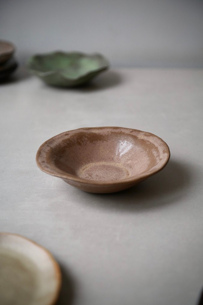 Bej Bohem Tarzı Tabak - Görsel 2