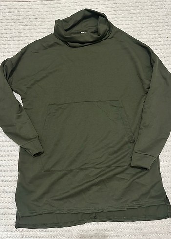 Kadın Haki Rahat Kesim Uzun Kollu Eşofman Takımı - Görsel 2