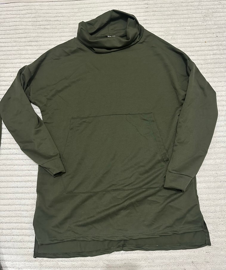 Kadın Haki Rahat Kesim Uzun Kollu Eşofman Takımı - Görsel 2