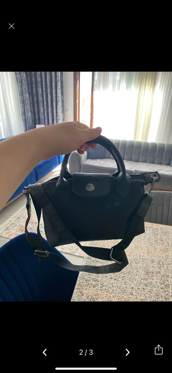 Siyah Deri Kadın Omuz Çantası - Görsel 2